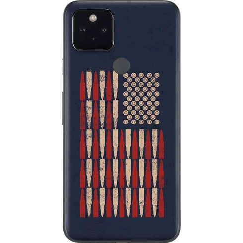 Blue Bullet American Flag Google Pixel 4a 5G Skin